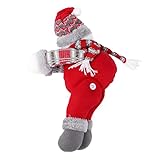 WMDHH Weihnachten Vorhang Schnalle Nette Schneemann Puppe Raffhalter Halter Vorhang Haken Verschluss Klemme Fenster Dekoration Schaufenster Ornament Für W