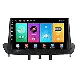 ADMLZQQ Android 10.0 Autoradio GPS Navigation Sat NAV Für Renault Megane 3 2008-2014, 9-Zoll-Touchscreen, Bluetooth Carplay FM AM GPS USB RDS DSP Lenkrad Steuert Die Rückfahrkamera,M100s 4core 1+16g