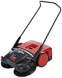 Haaga Handkehrmaschine 677 Profi (mit akkubetriebenen Bürsten, inkl. Akku + Ladegerät, für nasse / trockene Oberflächen, Sand oder Getränkedosen, geeignet für Flächen ab 200 m²) 677400