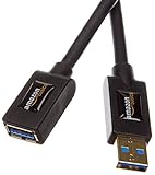 Amazon Basics USB 3.0-Verlängerungskabel (A-Stecker auf A-Buchse) 3 m (Abwärtskompatibilität zu USB 2.0 und 1.1 )