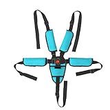 YZLSM 1PC Universal-Baby-Sicherheitsgurt 5-Punkt-Gurt Adjustable Kid Safe Strap Reise Clip-Bügel für Kinderwagen Kinderwagen (blau)