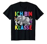 Kinder Einschulung 2021 Elefant 'Ich bin 1. Klasse' T-S