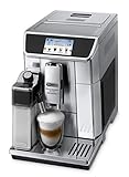 De'Longhi PrimaDonna Elite Experience ECAM 656.85.MS Kaffeevollautomat mit LatteCrema Milchsystem, Cappuccino, 4,3 Zoll Farbdisplay, App-Steuerung, Trinkschokoladenfunktion, Edelstahlfront, silb