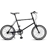 Xiaoyue Frauen Rennrad, Quick Release Kleiner Rahmen High-Carbon Stahl-Straßen-Fahrrad, Single Speed ​​Ultra-Light Stadt-Pendler-Fahrrad, Schwarz lalay (Color : Black)