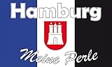 U24 Fahne Flagge Hamburg Meine Perle Wappen 90 x 150