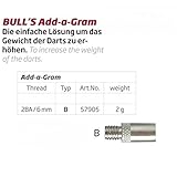 Bull´s Add-A-Gram 2BA Schraubgewichte Nickel 3 Stück