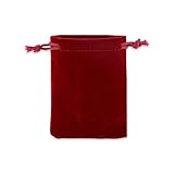 AURORIS - Samtbeutel ca. 9x7cm Farbe: weinrot - 10 Stück