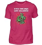 Auch Einhörner lieben Halloween - Herren Shirt -XXL-Sorb