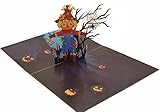 Halloween-Pop-Up-Karte mit magischem fliegenden Schmetterling, Halloween-Karten, freche Oktober-Geburtstagskarte, gruselige Halloween-Karte, Halloween-Grußkarten, 15,2 x 20,3 cm, wenn k