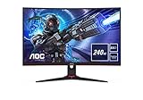 AOC Gaming C27G2ZE - 27 Zoll FHD Curved Monitor, 240 Hz, 0.5ms, FreeSync Premium (1920x1080, HDMI, DisplayPort) schwarz/