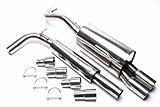 TA Technix Edelstahlanlage 2x76mm Seat Arosa/VW Lup