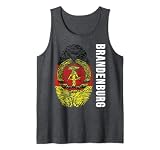DDR Flagge Heimat DNA Fingerabdruck Ostalgie Brandenburg Tank Top