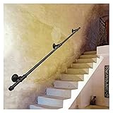 MITEHUAH Vintage Outdoor Grab Rail, Treppenhaus Handlauf-Banister-Treppen-Schienenstütze, Externe Außenwand montiert (Größe : 5ft/150cm)