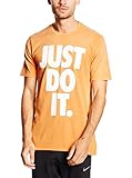 Nike Herren Tee-Solstice JDI Training Kurzarm T-Shirt, Orange/Weiß, M