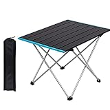 Tragbare Camping-Tisch, Aluminium Campingtisch im Freien Licht kleine Klappcampingtische, Klapptisch Präfekt für Camping Picknick Reise Kochen Garten W