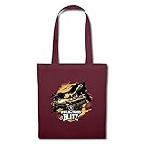 Spreadshirt World of Tanks Blitz - Tanks Go Wild Stoffbeutel, Burg