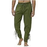 KIMODO Herren Freizeithose Jogginghose Bermuda Shorts Männer Strandhose Trainningshose 3/4 Freizeit Kurze Hosen Sporthose Sweatpants mit Tunnelzug (A-Grün, 3XL)