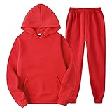 WENHZOU Herren Joggingsuit aus Baumwolle Einfarbig Freizeitanzug Trainingsanzug Hausanzug Herren Trainingsanzug Jogginganzug Sportanzug Männer Jogging Anzug Sweatshirt H