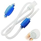 BPS® Pool-Reiniger Aquarium-Zubehör Siphon-Reinigung-Aquarium-Behälter-Rohr nimmt Wasser-Handpumpen-Wechsler-Wasser 2 Maße 170 / 207cm zu wählen (weiß 170cm) BPS-6594 * 1