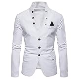 QWERD Herren Sakko Blazer sportlich Slim Fit Modern Schwarz Blau Anthraztit Herren Sakko Jersey Blazer Männer Modern Leichte Jacket Freizeit Herren-Sakko Sportlich Jakett Anzug Jacke B