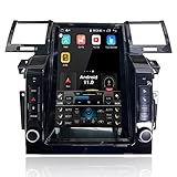MOOKAKA 12.1 Zoll Android 11 Tesla Autoradio Radio 1 Din Multimedia Player für Land Rover Range Rover Sport 2005-2009 mit kabelloser Carplay Bluetooth DSP GPS Navigation Head Unit (3+32GB 8 Kern)