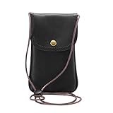 YANBING Handy-Holster Kleine Cross Body Bag for Frauen, Reise-Telefon-Beutel-Beutel for iPhone XS Max, 11 Pro Max, Xs, X, 8 Plus, 7 Plus 6 Plus Gürtelklemme (Color : Black)