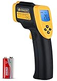 Etekcity Digital Laser Infrarot Thermometer IR Pyrometer berührungslos Temperaturmessgerät Temperaturmesser, -50 bis +750°C, LCD Beleuchtung (Nicht für Menschen)