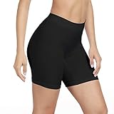 SIHOHAN Damen Unterhosen, 1er 3er Pack Lange Frauen Panties, hohe Taille und Bequem(1 x Schwarz,M)