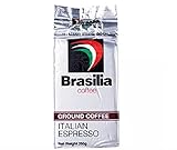 Brasilia Gemahlener Kaffee Italienischer Espresso 250 g – dieser Kaffee ist eine Mischung aus zwei Sorten und ist mittelgeröstet, um die ganze Familie zu p