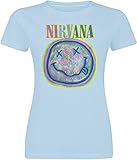 Nirvana Waves Frauen T-Shirt hellblau M 100% Baumwolle Band-Merch, B