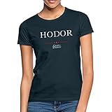 Spreadshirt Game of Thrones Hodor Frauen T-Shirt, XXL, Navy