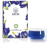 BLUE TEA - Schmetterlings-Erbsenblüten-Tee | 100 Tassen - 25 Gramm | NATÜRLICHE LEBENSMITTELFARBE | Kräutertee - Tisane - reich an Antioxidantien | Koffeinfrei - Glutenfrei - Non-GMO