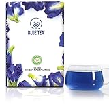 BLUE TEA - Schmetterlings-Erbsenblüten-Tee | 100 Tassen - 25 Gramm | NATÜRLICHE LEBENSMITTELFARBE | Kräutertee - Tisane - reich an Antioxidantien | Koffeinfrei - Glutenfrei - Non-GMO