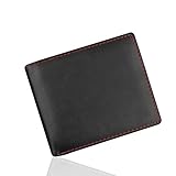 Lässige Münzbörsen Aus Weichem Leder Goosun Männer Kurze Clutch Neue Geschäft Einfache Dünne Rindsleder Brieftasche Modisch Portmonee Geldbeutel Portemonnaie Vielen Kartenfächern (1 PCS, Schwarz B)