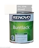 Buntlack 750 ml RAL 0096 Altweiß Seidenmatt R