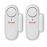 tiiwee Fensteralarm Türalarm 120 dB Einbruchschutz - 2er Set mit B