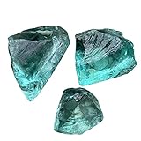 UP6Per Dekorative Steine Glasbrocken Gartendekoration Glasstein Glasbruch türkis Glass Stone 20-100mm Glasdeko Außendeko (Color : 40-60mm, Size : 2kg)