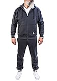 Rock Creek Herren Jogging Anzug Trainingsanzug Sportanzug Jogger Fitnessanzug Sweatshirt Trainingshose Trainingsjacke H-166 Anthrazit XXXL