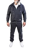 Rock Creek Herren Jogging Anzug Trainingsanzug Sportanzug Jogger Fitnessanzug Sweatshirt Trainingshose Trainingsjacke H-166 Anthrazit XXXXL