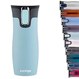 Contigo Unisex-Adult West Loop Autoseal Thermobecher, Edelstahl Isolierbecher, Kaffeebecher to Go, BPA frei, auslaufsicherer Reisebecher mit Easy-Clean-Deckel, hält bis zu 5h warm, 470 ml, I