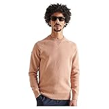 Superdry Herren Studios Essential Baumwollpullover mit Rundhalsausschnitt Praline Meliert XL