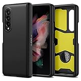 Spigen Slim Armor Pro Hülle Kompatibel mit Samsung Galaxy Z Fold 3 5G -Schw