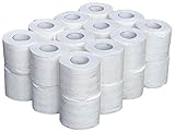 24x Toilettenpapier 3-lagig Großpackung 160 Blatt Klopapier Weiß WC-Papier Klorollen Toilettenpapierrollen T