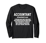 Buchhalter Definition T-Shirt Best Accountant Ever Geschenk Lang