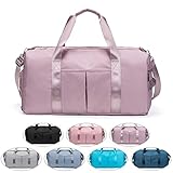 FEDUAN das Original, Sporttasche Reisetasche modisch wasserdicht mit Schuhfach Nassfach für Damen und Herren Yoga Pilates Strand Freizeit Sauna Gym-Tasche Shopping-Bag Weekender Urlaub I