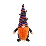SSLLH Halloween Zwerg Plüsch,Handgemacht, Herbst, Schwedisch, Tomte, Regal, Tischdekoration, Zuhause, Halloween, Weihnachten, Party, Dekoration, Basteln Halloween GNOME Festliche Geschenk