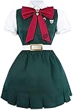 DONGYAO Cosplay Kostüm Damen Sonia Kleid Erwachsene Anime Spiel Cosplay Kleid Grün Schuluniform Halloween Lolita Outfit für Frauen Erwachsene (Farbe: Grün, Größe: M)