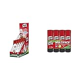 Pritt Bastelkleber, transparent trocknender Alleskleber für Zuhause, Schule oder Büro 6-er Pack & Klebestift, sicherer und kinderfreundlicher Kleber für Kunst und Bastelarbeiten, 4x22g Pritt S