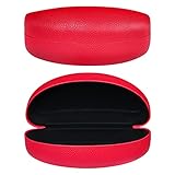 molshine Hartschalen-Sonnenbrillenetui,Klassisches extra großes Etui für übergroße Sonnenbrillen und Brillen (Rot)