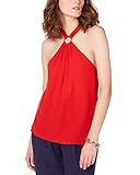 Michael Kors Damen Neckholder-Top mit Verzierung, scharlachrot, M